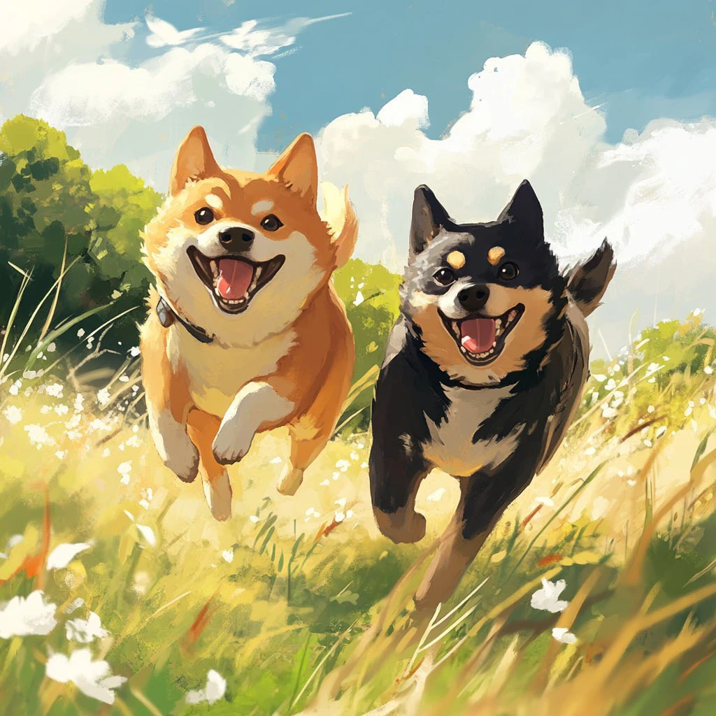 Bernzy and BONK running together
